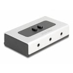 Interruttore audio DeLock 88061 bidirezionale manuale Jack 3,5 mm 2 a 1