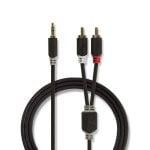 Cavo audio Nedis CABW22200AT30 Jack 3.5 mm a 2x RCA 3 m Antracite