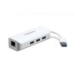 Adattatore TRENDnet TU3-ETGH3 USB 3.0 Gigabit Ethernet con Hub 4 porte USB
