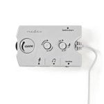 Interrupteur audio Nedis ASCR10020GY pour enceintes et casques blanc ivoire