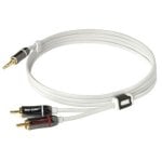 Câble audio Real Cable PLUG-J35M2M/3M00 3,5mm vers 2x RCA 3m blanc