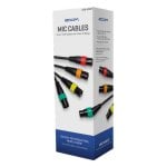 Câble microphone Zoom XLR-4C/CP 2,5 m pack 4 avec bagues colorées
