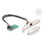 Tarjeta di Rete DeLock 95268 Mini PCI Express Gigabit Ethernet RJ45 Low Profile