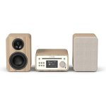 Microcadena Pure Classic Stereo Mini 40W RMS Bluetooth DAB+ CD Roble/Blanco