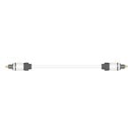 Câble optique Real Cable OPT-1/5M00 5 m Toslink mâle or blanc