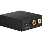 Convertidor de audio Goobay 58493 digital SPDIF coaxial a analógico RCA y jack 3,5 mm