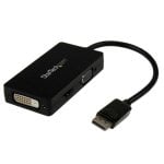 Adaptateur vidéo StarTech.com DP2VGDVHD DisplayPort vers HDMI VGA DVI 0,15 m Noir