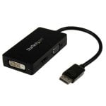 Adapter DisplayPort zu HDMI VGA DVI StarTech DP2VGDVHD 0,15 m Schwarz