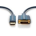 Adaptateur de câble Clicktronic 70730 DisplayPort vers DVI-D 3 m Plaqué or