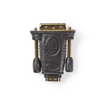 Adaptateur HDMI vers DVI-D NEDIS CVGB34912BK Connecteurs Plaqués Or Noir