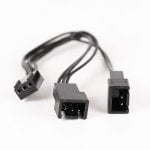 Câble de ventilation Textorm TXCI2FAN3 3 broches 15 cm double connecteur