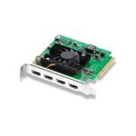 Videograbber Blackmagic Design BM-BDLKDVQDHDMI4K PCIe 4 x HDMI 4K DCI Schwarz Grün