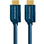 Cavo HDMI Clicktronic 70307 10m High Speed Ethernet Blu Connettori Oro