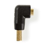 Adaptador HDMI Nedis CVGB34901BK macho a hembra ángulo 90° negro