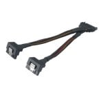 Cable de alimentación Akasa AK-CBPW15-15BK SATA 15 cm negro 2x hembra ángulo 90°