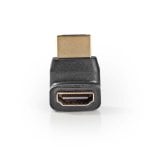 Adaptador HDMI Nedis CVGB34902BK hembra a hembra, ángulo 270°, negro
