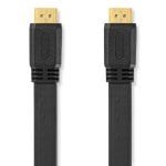 Câble HDMI Nedis CVGL34100BK20 2 m plat haute vitesse Ethernet noir