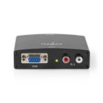 Conversor de sinal NEDIS VCON3454AT VGA para HDMI com áudio integrado