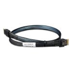 Cavo SAS ICY DOCK MB323L-B 0,5 m SlimSAS 4i SFF-8654 nero connettori diritti