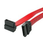 Cable SATA StarTech SATA18RA1 acodado derecho 46 cm Rojo alta velocidad