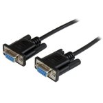 Cable Serial Startech SCNM9FF2MBK DB9 Nul Módem 2 m Negro Hembra-Hembra