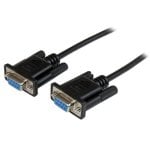 Cable serial Startech SCNM9FF2MBK DB9 nul módem 2 m negro hembra-hembra