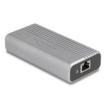 Tarjeta di Rete DeLock 64349 USB Type-C 40 Gbps RJ-45 10GbE Alluminio