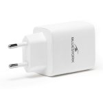 Chargeur Bluestork PW-65-CCA/0C 65W USB-C et USB-A Blanc Compact