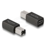 Adattatore DeLock 65839 USB Type-C femmina a USB 2.0 Type-B maschio antracite