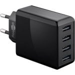 Regleta Goobay 44953 4 Puertos USB-A 30W con Protección Sobrecarga y Sobrecalentamiento