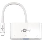 Adattatore Goobay 62100 USB-C Multiporta VGA USB-A 3.0 USB-C 0,15 m Bianco