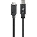 USB-Kabel Goobay 67992 Micro-USB B zu USB C 0,6 m Schwarz