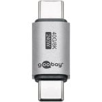 Adaptador USB-C Goobay 74448 Macho-Macho USB4 40Gbps 240W Plata