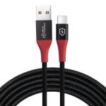 Cavo USB MicroConnect MC-AUSBC-SC 1,5 m USB-A USB-C Nylon Nero Carica Sicura
