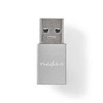 Adattatore USB NEDIS CCGB60925GY USB-A Maschio a USB-C Femmina 5Gbps Metallo