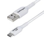 Câble USB StarTech.com USB2AC2MNCWHE 2 m USB-A vers USB-C blanc 3A TPE