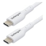 Câble USB-C StarTech.com USB2CC1MNCWHE 1m 60W 3A PD Blanc charge rapide