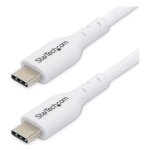Kabel USB-C StarTech USB2CC1MNCWHE 1 m 60W 3A Weiß Laden und Daten
