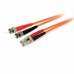 Cabo de Fibra Óptica Startech FIBLCST1 Duplex Multimodo 1m LC-ST OM1 LSZH