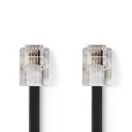 Cable RJ11 Nedis TCGL90200BK50 macho/macho 5 m negro