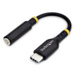 Adaptateur audio StarTech.com USBCAUDIO2 USB-C vers jack 3,5 mm 32 bits 0,14 m noir