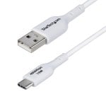 Câble USB Startech USB2AC1MNCWHE USB-A vers USB-C 2.0 1m 3A Blanc