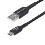 Câble USB Startech USB2AC1MNC USB-A vers USB-C 1m Charge Rapide 3A Noir