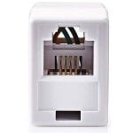 Acoplador RJ11 Nedis CTGB90920WT adaptador hembra a hembra compacto