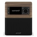 Radio Sonoro STREAM Nogal/Negro Internet DAB+ FM Bluetooth 2,4" IPX7 Wi-Fi