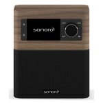 Rádio Sonoro STREAM Nogal/Negro Internet DAB+ FM Bluetooth 2,4" IPX7 Wi-Fi