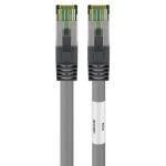 Cable de red Goobay 55137 Cat 8.1 S/FTP 2 m gris con conectores RJ-45 oro