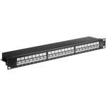 Pannello di Patch Genérica 90854 24 Porte Cat6a STP Rack 1U Nero