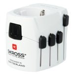 Adattatore da viaggio Skross PRO Universale 100-250V 7A Bianco