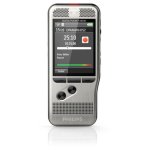 Dictáfono Philips DPM6000 8 GB dos micrófonos estéreo carcasa acero color plata